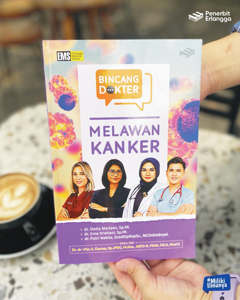 Sahabat Erlangga,
Buku ini ditujukan sebagai sumber informasi terkait pencegahan, diagnosis, dan penanganan kanker, serta menyoroti kasus-kasus kanker yang sering terjadi di Indonesia. 
#MilikiIlmunya