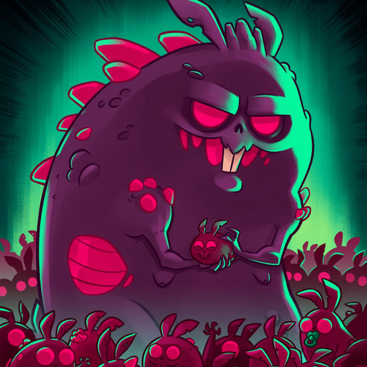 rocketlemon's tweet photo. El suelo tiembla, se oyen rugidos y zanahorias crujiendo a lo lejos. Ya es la hora... se acercan, ¡los RabbitZ! 🐰🧟

¿Qué RabbitZ es tu favorito? ¡Cuéntanos en comentarios! 😄

#RabbitZandRobots 🐰🤖🌱 https://t.co/ayNQJFqq0Q