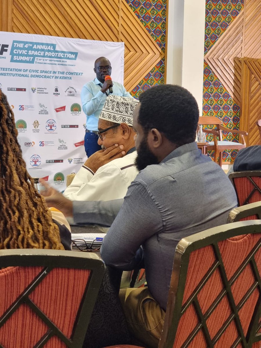 CoastRights's tweet image. Mr. Owegi, &quot;The summit aims to unite diverse voices to identify practical solutions for enhancing civic space in the country&quot;.
#CSPS4
#SafeProtests
#DigitalCivicSpace
#CSORegulation