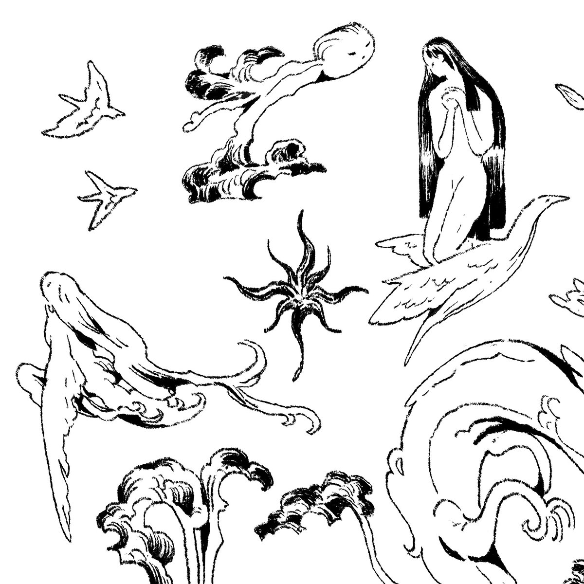 two recent tattoo design commissions 