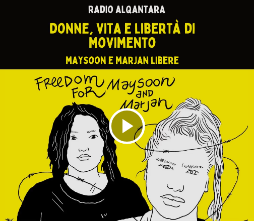 MeltingPotEU's tweet photo. Donne, vita e libertà di movimento. #Maysoon e #Marjan libere
Un podcast di Radio alqantara

Un dialogo con persone e gruppi che da mesi lottano per la liberazione delle due donne iraniane

✍️ https://t.co/Xl0mmcKAi8

🎧 https://t.co/13KGF3iSeo

Spotify: https://t.co/D69JVSOoC2 https://t.co/bAwXvHyiaq