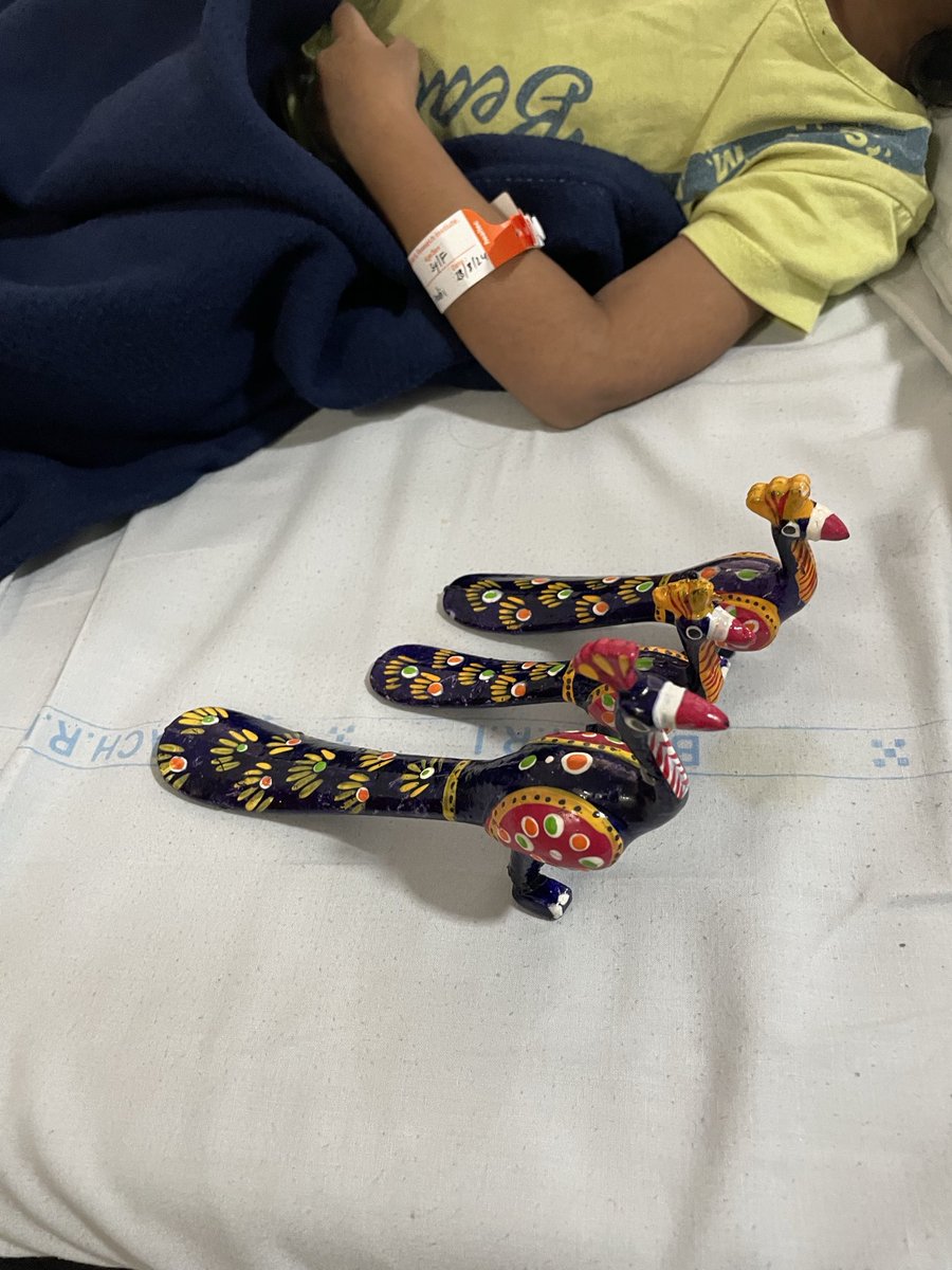 Kid with her colourful friends! 
#childhoodcancerawarenessmonth 
#childhoodleukemia