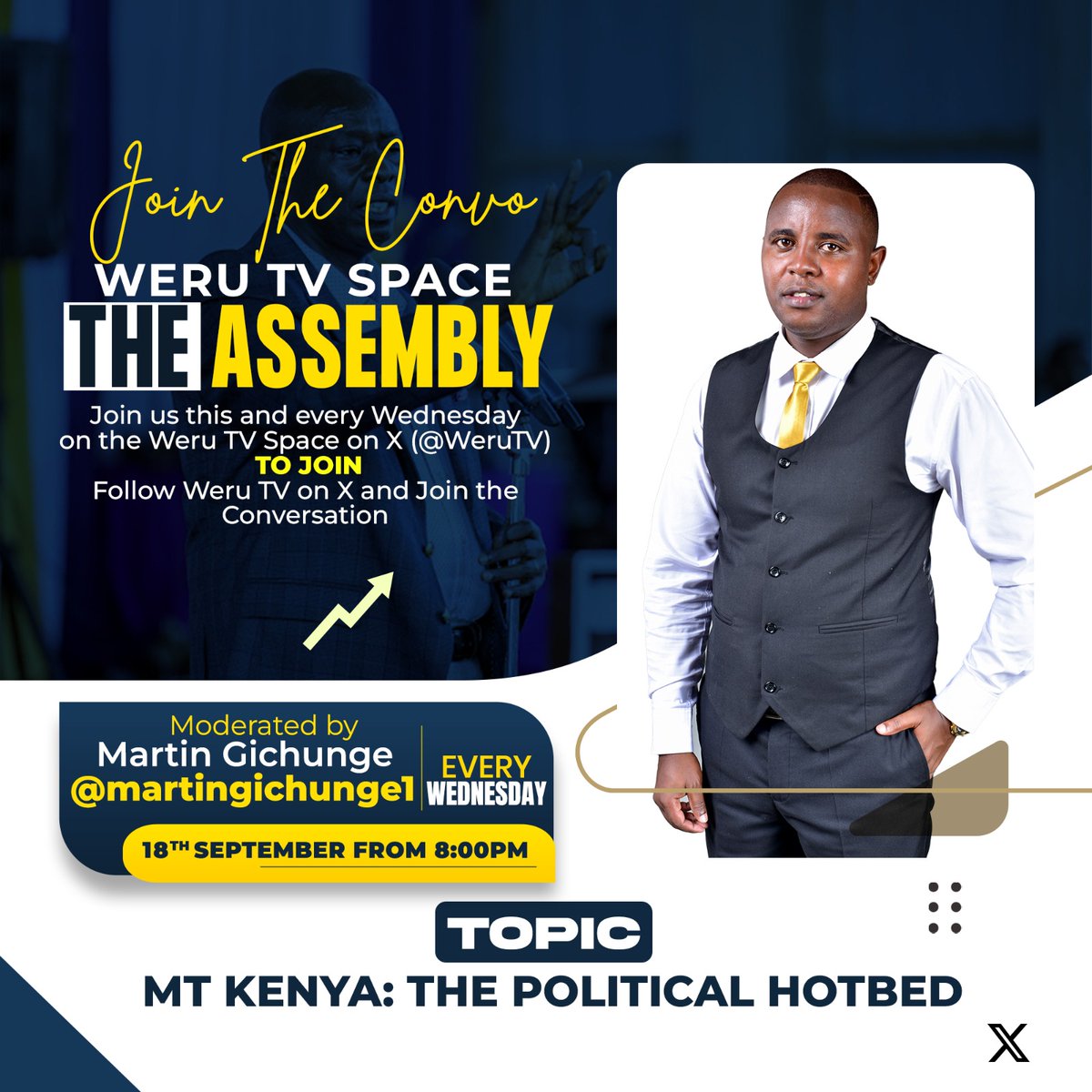 Tonight on #TheAssembly with <a href="/martingichunge1/">Dullah III</a> and <a href="/MutembeiEdward3/">Mutembei Edward</a> 
Topic: 𝐌𝐓.𝐊𝐄𝐍𝐘𝐀 :𝐓𝐡𝐞 𝐏𝐨𝐥𝐢𝐭𝐢𝐜𝐚𝐥 𝐇𝐨𝐭𝐛𝐞𝐝 
#MtKenyaPolitics