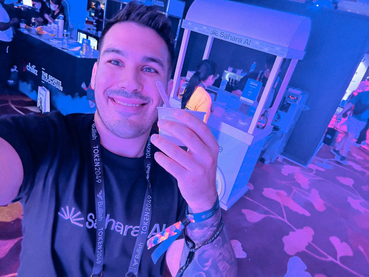 Whether it’s our tech, our community, or our froyo, we keep things cool at <a href="/saharaai/"></a>! 

If you’re at #TOKEN2049 grab some froyo while it lasts! 🍦