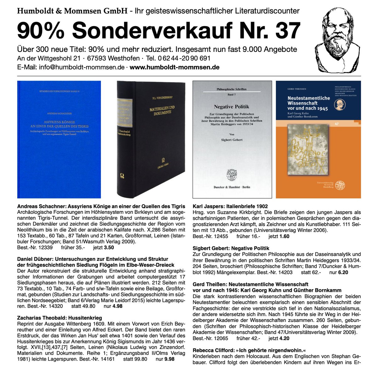 Der junge Karl Jaspers reiste 1902 nach Italien. Seine Italienbriefe 1902 ist eines von über 300 neuen Angeboten. humboldt-mommsen.de/suchergebnis/1… Soeben erschienen: Sonderverkauf Nr. 37 humboldt-mommsen.de/kataloge.html