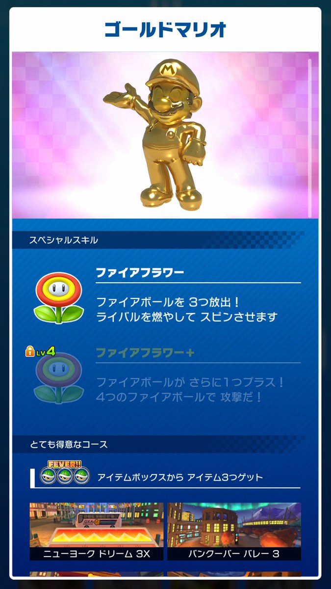 キャラ「ゴールドマリオ」とグライダー「ゴールドマリオのぼうし