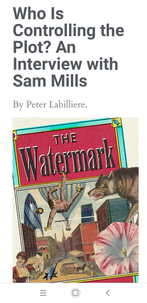 I was interviewed for <a href="/3ammagazine/">3:AM Magazine</a> by Peter Labilliere. During a walk over Box Hill, we chatted about book surfing, The Watermark as a midlife crisis novel, schizophrenia, Dickens, spontaneous human combustion &amp; Rachel Ingalls... 3ammagazine.com/3am/who-is-con…