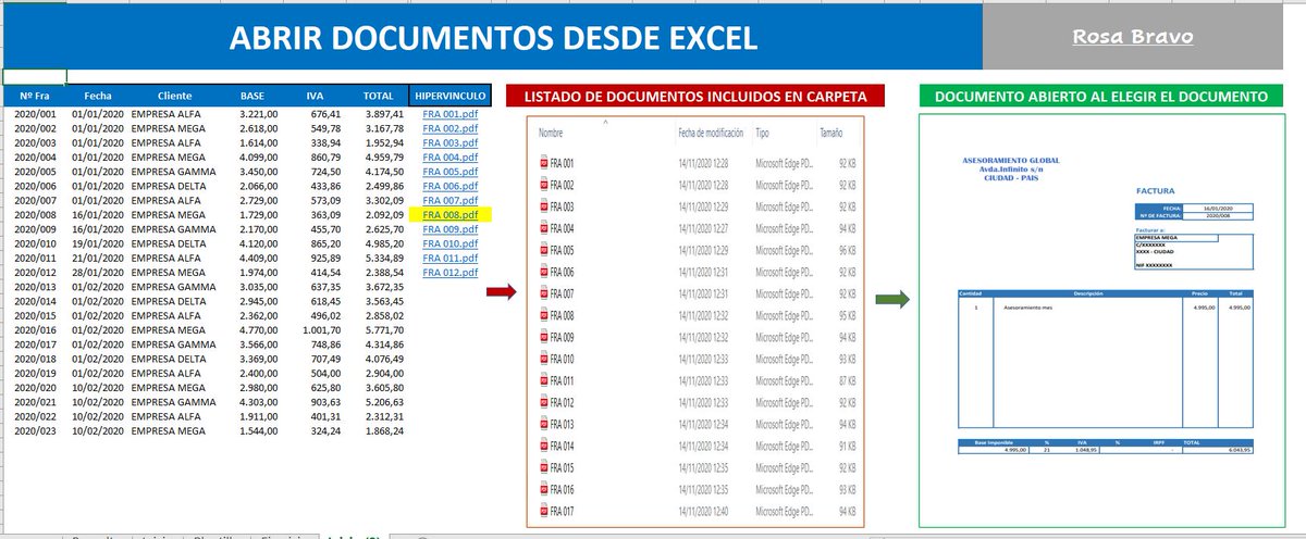 RBAsesoriaMad's tweet image. 😀¡¡NUEVO VIDEO del canal EXCEL PRACTICO!! 🤓 #62 CREAR HIPERVINCULOS CON ENLACE A CONTENIDO DE UNA CARPETA 👌🏼¡Actualiza tus conocimientos de Excel! 💻
#excel #excelavanzado #excelpractico #finanzas #formación youtube.com/watch?v=TuRTIM…