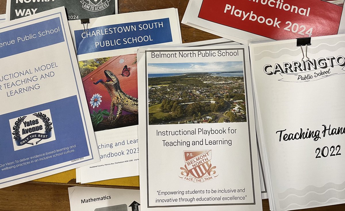 One of the strengths of NSW Public Schools is the great opportunity for learning and sharing. Our school is planning the design of an explicit teaching  handbook and we’re fortunate to learn from the success of others.