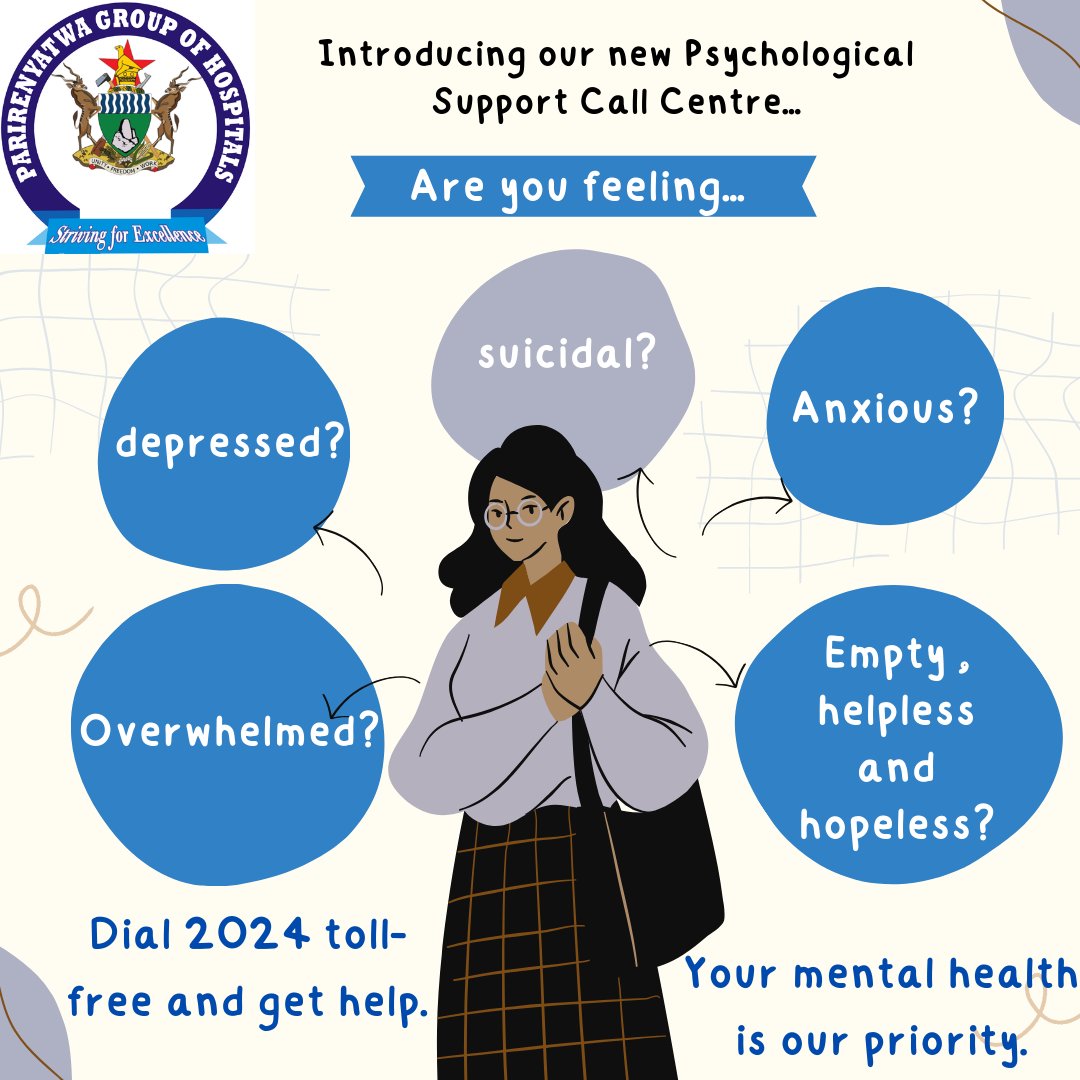 Cordaid Zimbabwe (@cordaidzim) on Twitter photo RT. Share the news... help is just a free call on 2024 away. Let us be each other's keepers. Tell someone. Share in your communities. Together we can tackle mental health challenges and other psychological well-being issues affecting our communities. <a href="/MoHCCZim/">Ministry of HealthZW</a> <a href="/healthtimeszim/">𝐇𝐞𝐚𝐥𝐭𝐡 𝐓𝐢𝐦𝐞𝐬</a> RT. Share the news... help is just a free call on 2024 away. Let us be each other's keepers. Tell someone. Share in your communities. Together we can tackle mental health challenges and other psychological well-being issues affecting our communities. <a href="/MoHCCZim/">Ministry of HealthZW</a> <a href="/healthtimeszim/">𝐇𝐞𝐚𝐥𝐭𝐡 𝐓𝐢𝐦𝐞𝐬</a>