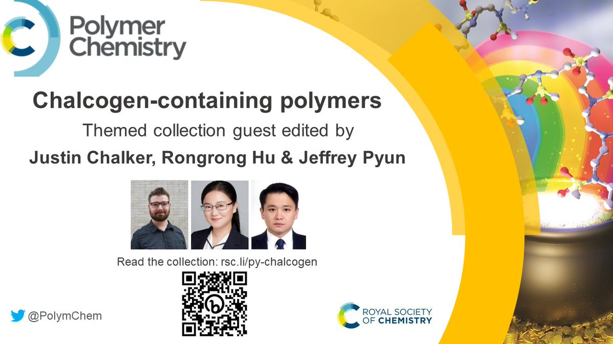 We have a great set of articles for you to read in our themed collection on Chalcogen-Containing Polymers! Follow the link to check them all out now. 👇

rsc.li/py-chalcogen