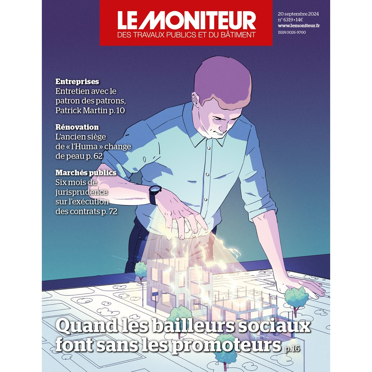 LeMoniteur (@le_moniteur) on Twitter photo 📰 Cette semaine dans Le Moniteur :
- <a href="/PatrickMartin_1/">Patrick Martin</a> (<a href="/medef/">Mouvement des Entreprises de France</a> ) : « Le gouvernement doit replacer le logement au centre »
- Initiatives des bailleurs pour produire des #HLM
- Réhabilitation du siège de l'Huma 🏢
- 6 mois de jurisprudence sur l'exécution des #marchéspublics 📰 Cette semaine dans Le Moniteur :
- <a href="/PatrickMartin_1/">Patrick Martin</a> (<a href="/medef/">Mouvement des Entreprises de France</a> ) : « Le gouvernement doit replacer le logement au centre »
- Initiatives des bailleurs pour produire des #HLM
- Réhabilitation du siège de l'Huma 🏢
- 6 mois de jurisprudence sur l'exécution des #marchéspublics