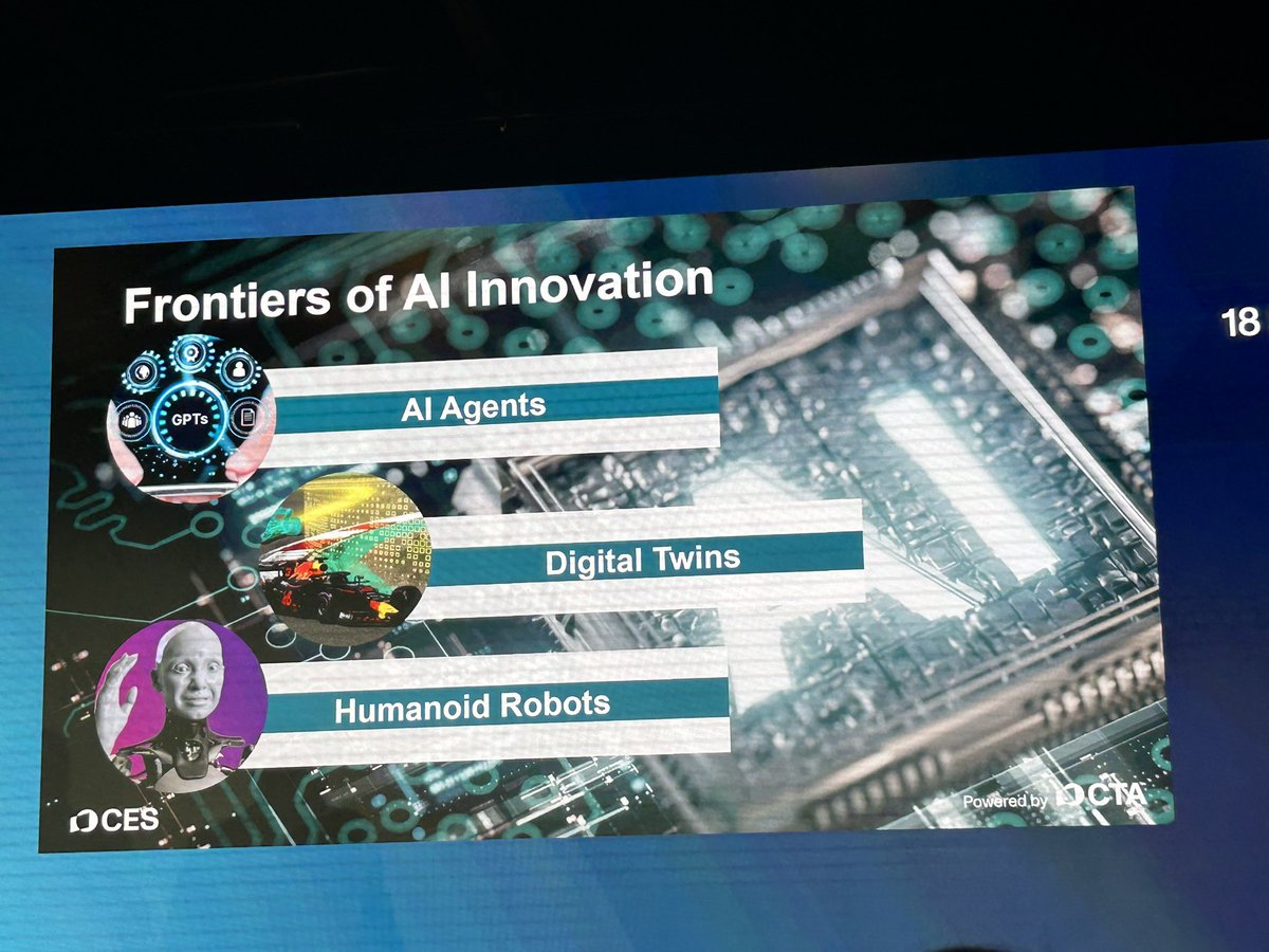 3 key trends on AI innovation that will impact companies #CES2025 #AI 

<a href="/jblefevre60/">Jean-Baptiste Lefevre</a> <a href="/tewoz/">Eric T.</a> <a href="/kalydeoo/">Eric Gaubert</a> <a href="/ipfconline1/">ipfconline</a> <a href="/Guillaume_Rio/">Rio</a> <a href="/hebiflux/">Galdric Pons</a>