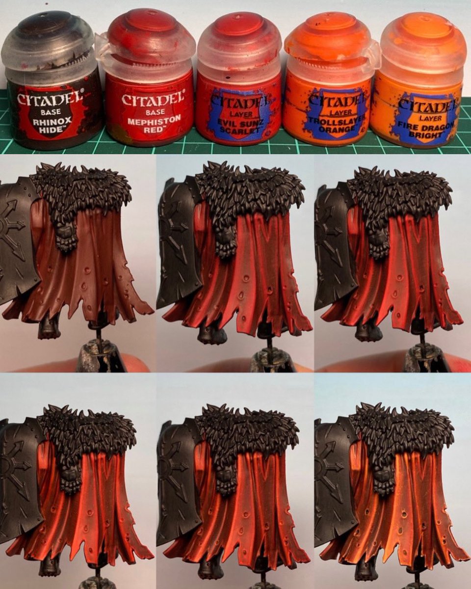 Red Capes - Workflow and paints used for it. 
There’s a detailed tutorial about this available on my Patreon. I hope that you will enjoy it!
Have a great day! 
#WarhammerCommunity