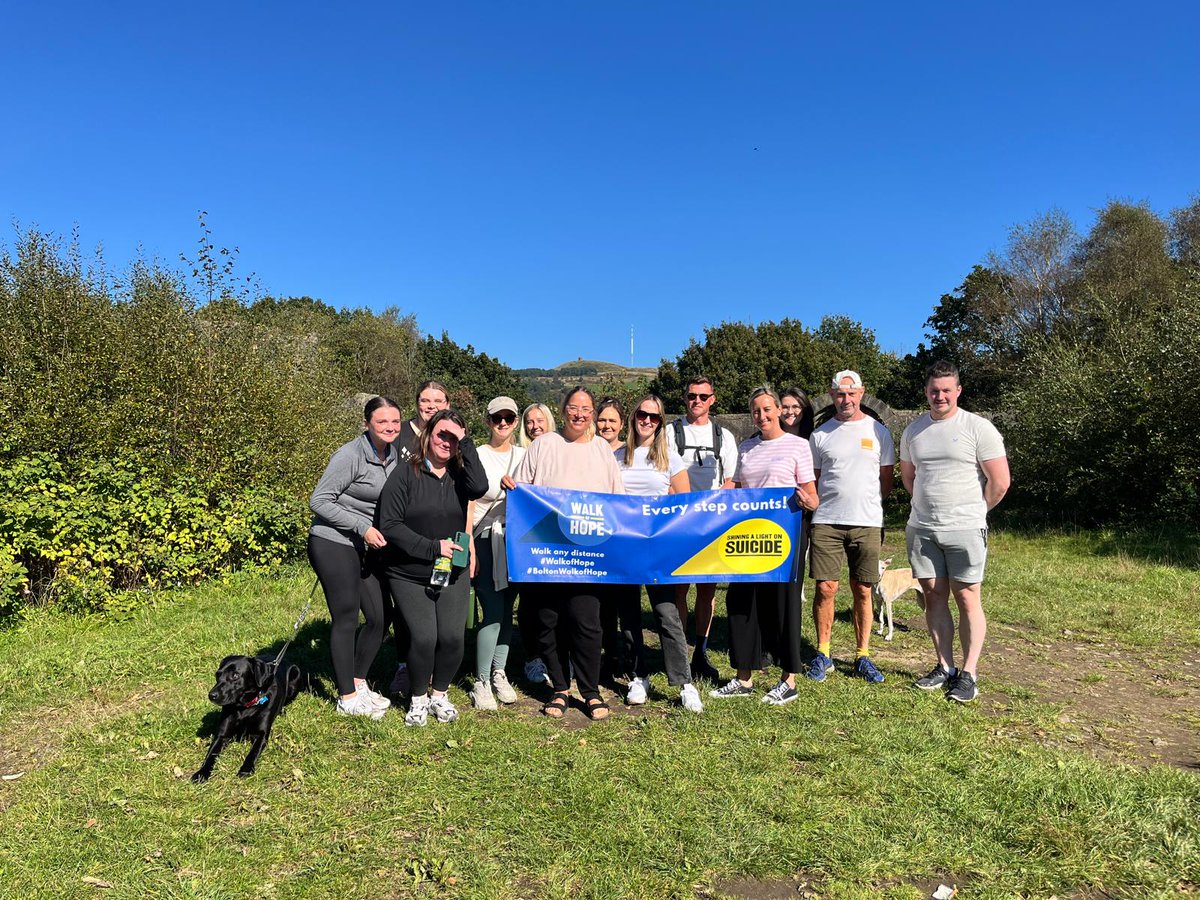 BoltonLivingWel's tweet photo. Yesterday we took some time out from the office and had a walk around Rivington Pike for. We are planning another walk soon which anyone can attend :-)  #BoltonWalkofHope #WalkofHope #SuicidePreventionMonth https://t.co/QHveAgYP5X