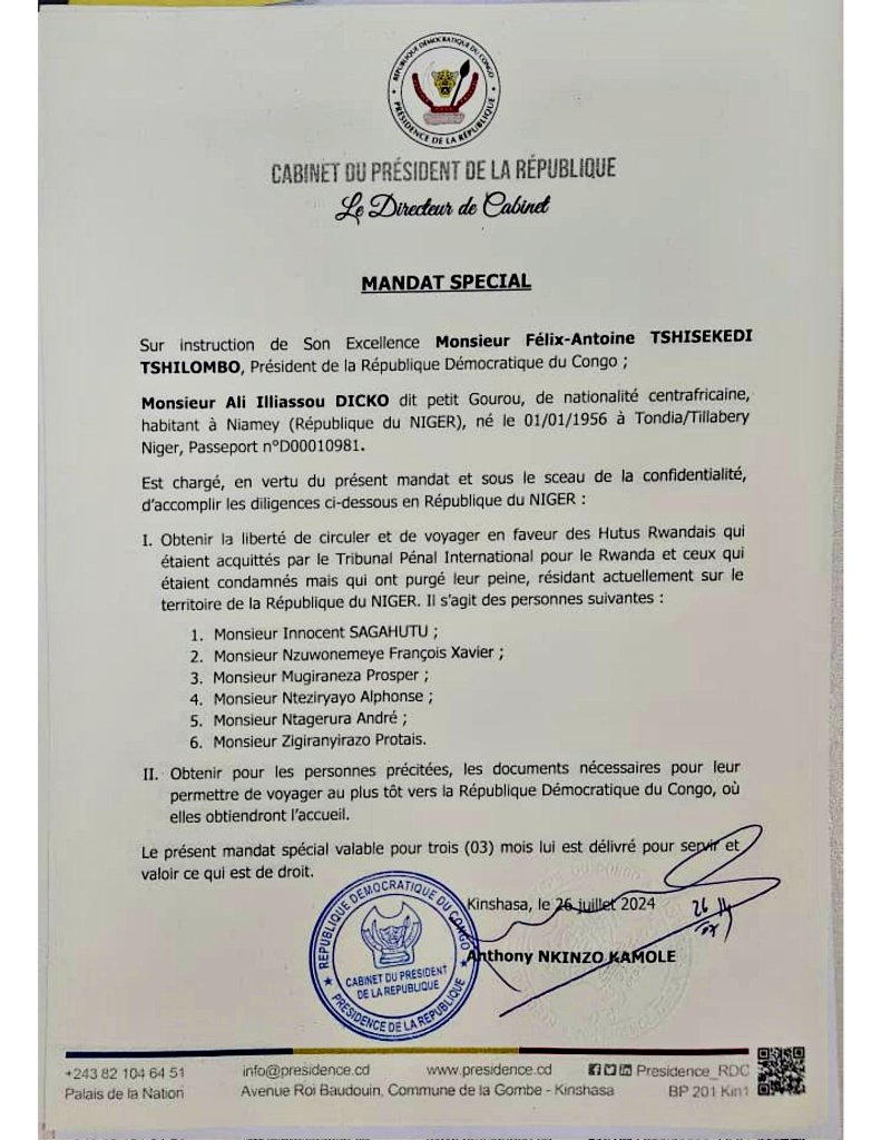 #GL_ONU: " C'est un scandale diplomatique et une honte pour toute la région des Grands lacs s'il y a encore des États qui croient s'appuyer aux genocidaires pour résoudre une crise, trouvant ses racines dans la même idéologie génocidaire ou la discrimination des uns contre les