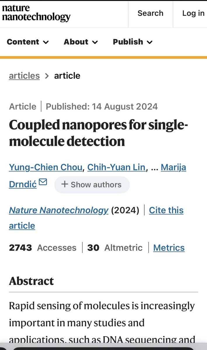 Chou et al., Nature Nano, 2024
Penn Today Article link: penntoday.upenn.edu/news/drndic-pe…