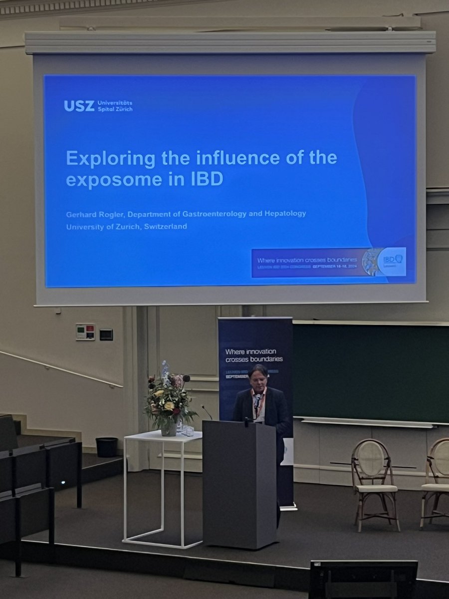 ibdleuven's tweet image. What is the influence of the #exposome on #IBD? Gerhard Rogler illustrating emerging insights and concepts