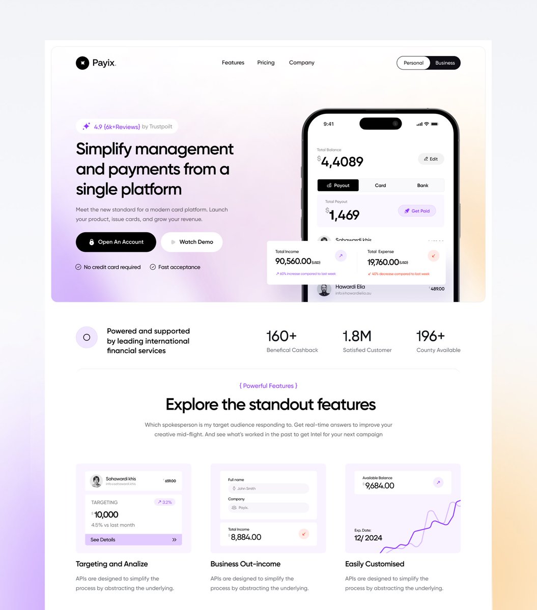 emonpixels's tweet image. Here is the First View Of Our Next SaaS Template 🦄
@figma @framer @webflow