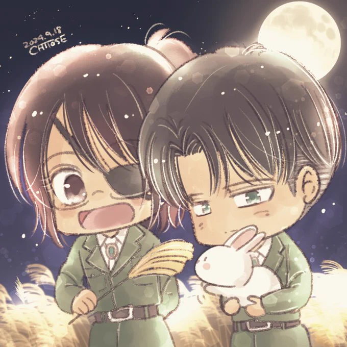 #進撃の巨人 #shingeki #リヴァハン 今原稿描いたりであまりイラスト描けない…ので息抜き落書きです