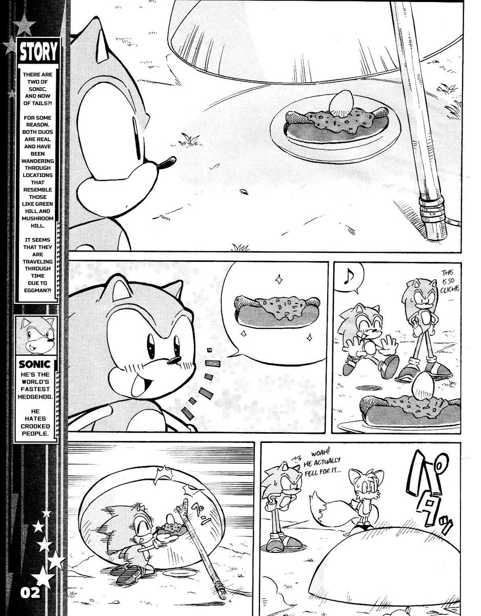 And done with translating Dengeki DS's Sonic Generations manga!

All 7 parts are now done. One dag, I'll go back to older episodes.

MangaDex &amp; Archive (finally) links at the end!

Scans by: <a href="/randomhoohaas/">●Random Hoo Haas●</a> and <a href="/Retromags/">Retromags</a>

[Ep 44: Page 00-02 of 16]