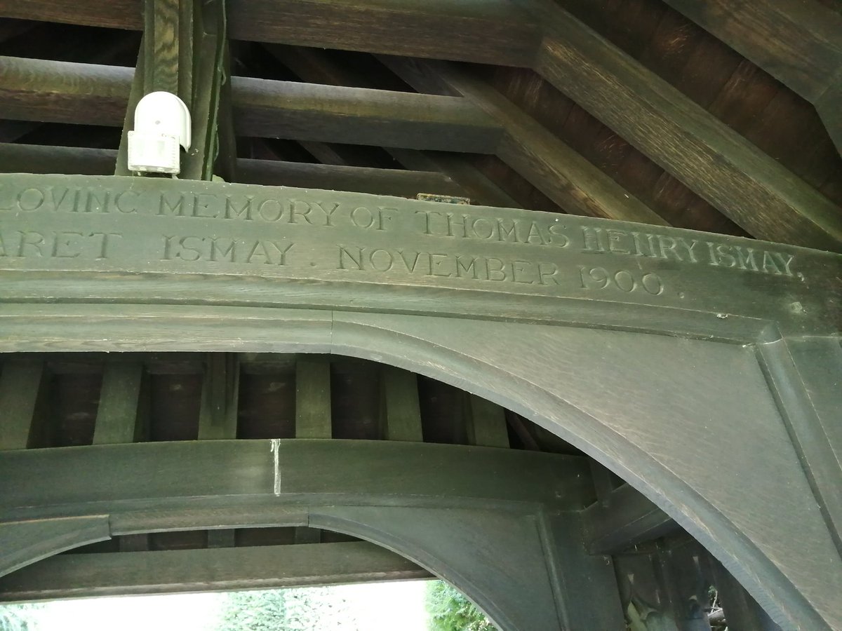 ElsonPeter's tweet photo. White Star Line founder Thomas Henry Ismay's grave at St Bart's church Thurstaston Wirral. Sadly the wonderful White Star is now remembered for the Titanic disaster. #WhiteStarLine #Wirral #Ismay https://t.co/o2BOPMmyC2