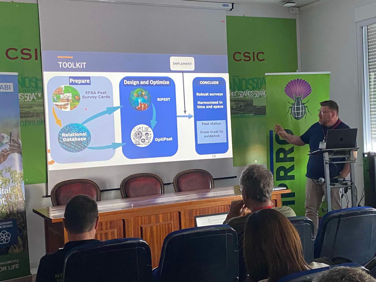 Just presented at #IPRRG2024 on EFSA’s innovative tools for plant pest surveys! 🌱✨ Highlighted the new OptiPest tool, launched in July 2024, which optimizes survey efforts for multiple pests in the same crop. #PlantHealth #PestManagement #EFSA #OptiPest #RiPEST #IPRRG024