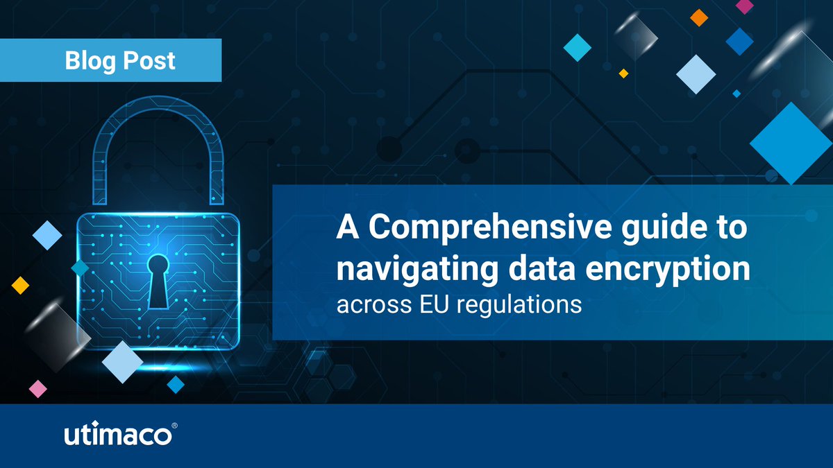 In our latest article, we explain the importance of file and folder encryption and how it helps to comply with various EU regulations.

🔗Read the full blog here: go.utimaco.com/l/848133/2024-…

#DataEncryption #Encryption #EURegulations #DataProtection #Cybersecurity #Compliance