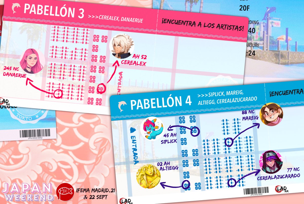 mareig3's tweet photo. Sólo tienes que recoger tu pasaporte de sellos en alguno de los stands participantes y superar los retos que os pondremos, y así podréis conseguir los maravillosos premios que aparecen arriba 💕 Ojo, que los 25 primeros pueden llevarse los sticker sheets! https://t.co/tUsW44oKQF