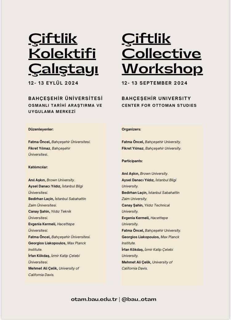Bahçeşehir Üniversitesi’nde Çiftlik Kolektifi olarak bir çalıştay yaptık. Ev sahibi ve katılımcı olarak harika iki gün geçirdim! 

Çalışma grubumuzu ve faaliyetlerimizi ilan edeceğimiz web sayfasını <a href="/bau_otam/">BAU OTAM</a> web sitesinde hazırlıyoruz, yakında duyuracağım.