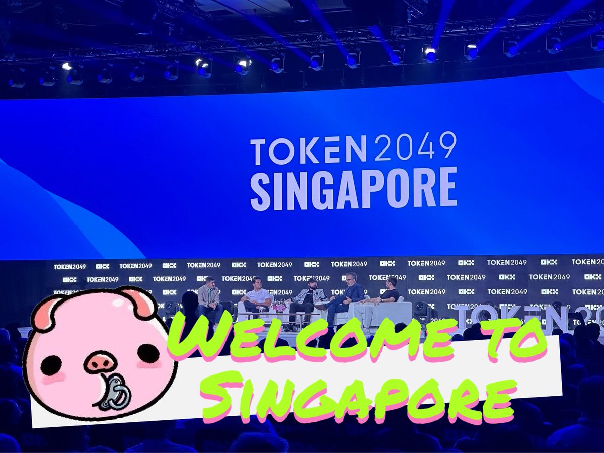 BabyPig at TOKEN 2049 SINGAPORE🙌

#BabyPig 
#2049
#Singapore 
#Token2049