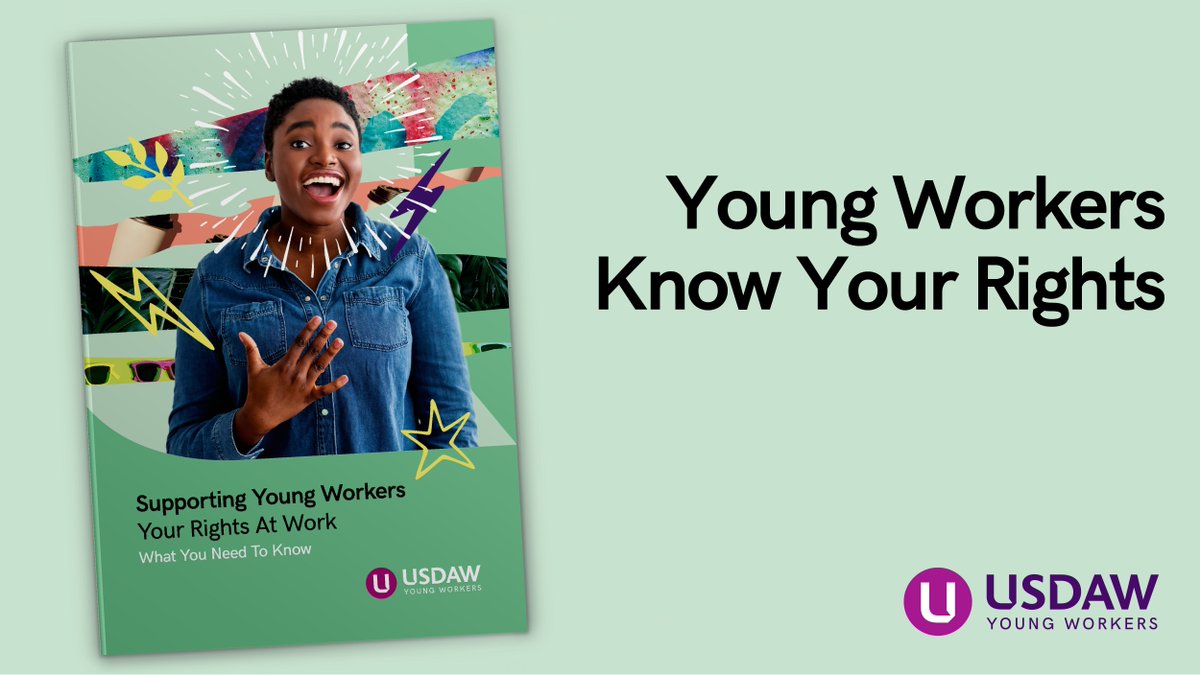 Young workers: make sure you know your basic rights at work.

Get the Usdaw guide: usd.aw/3mihMCD