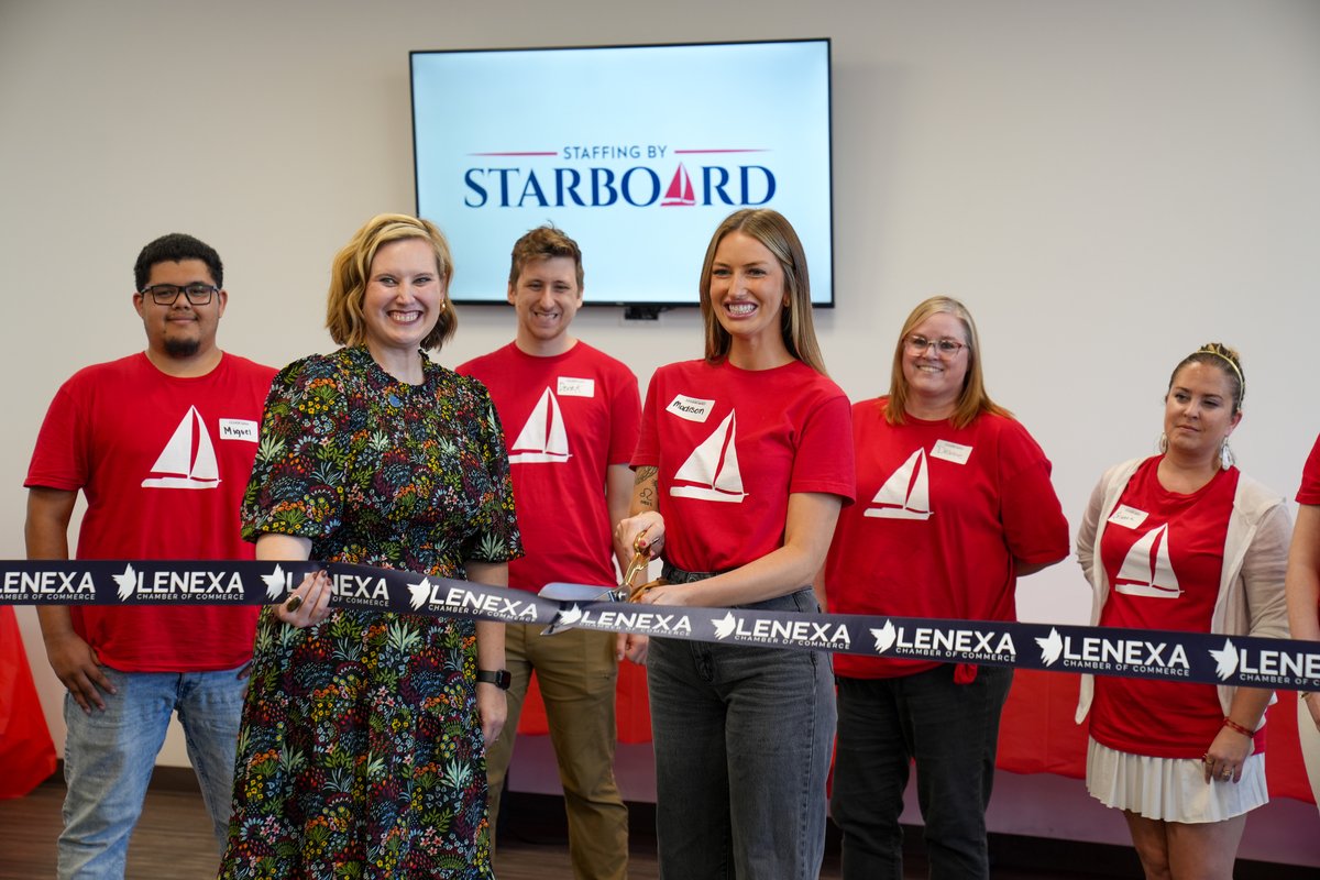 StarboardKC's tweet image. It's official!! ✂️

We couldn't be happier with the success of our @LenexaChamber ribbon cutting earlier this week! 

A huge thanks to everyone who came out to support us. We're excited to continue growing alongside the incredible Lenexa community.