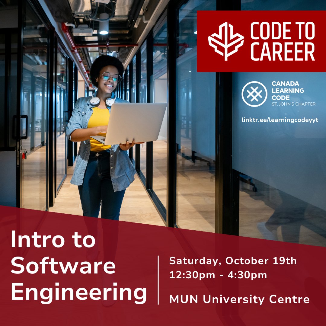 WISE_NL's tweet photo. Our friends over at @learningcodeyyt have opened registration two beginner-friendly workshops, Paint Night with Code and Intro to Software Engineering! 

Learn more and register here https://t.co/hn8U6YKImK, or contact stjohns@canadalearningcode.ca. https://t.co/9mNTdCWqS1