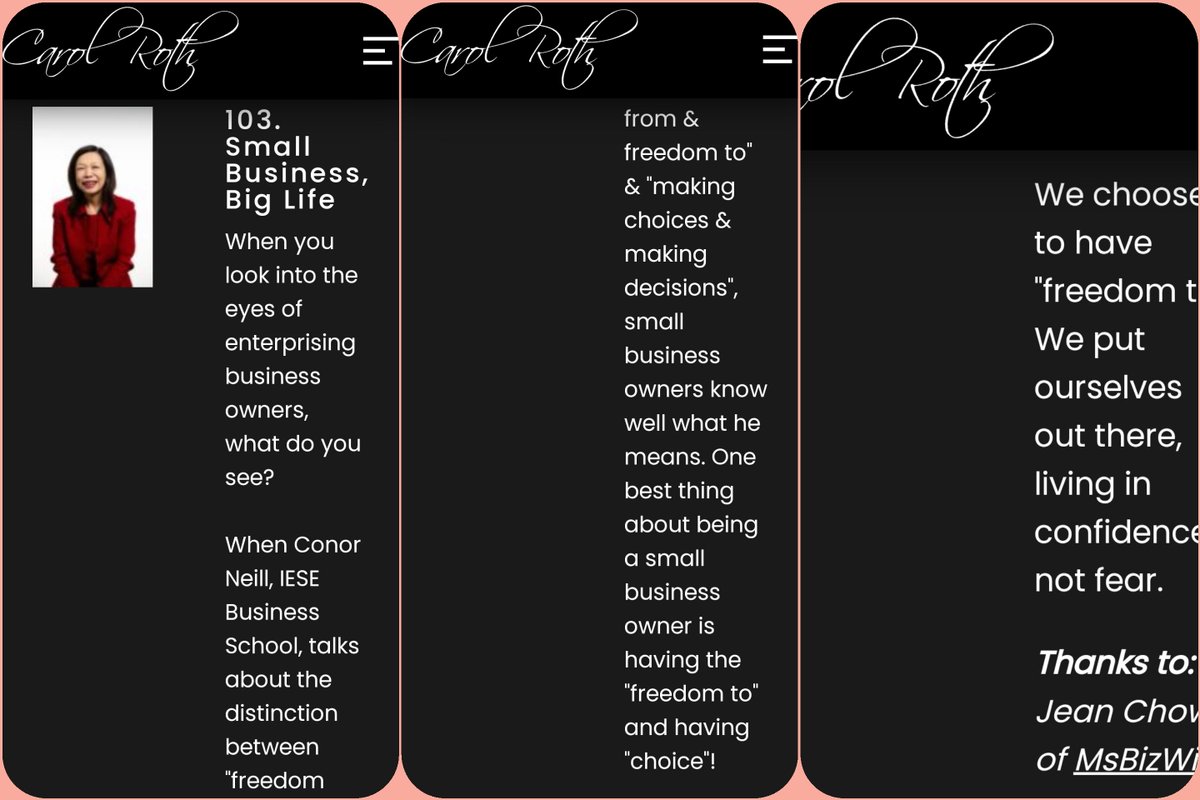 Such an honour to contribute to <a href="/caroljsroth/">Carol Roth</a>  business blog! Thanks Carol &amp; Tracey🙏

carolroth.com/community/best…