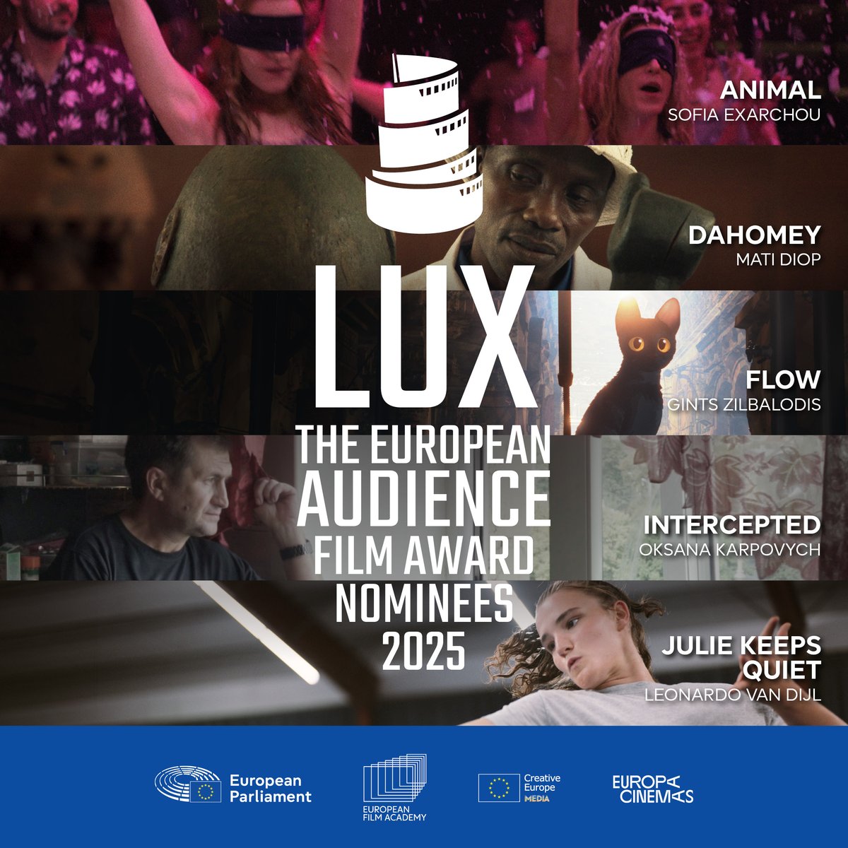 📢The five nominees for the 2025 Lux Audience Film Award were just revealed in the European Parliament.

👉Read more here: europarl.europa.eu/news/en/press-…