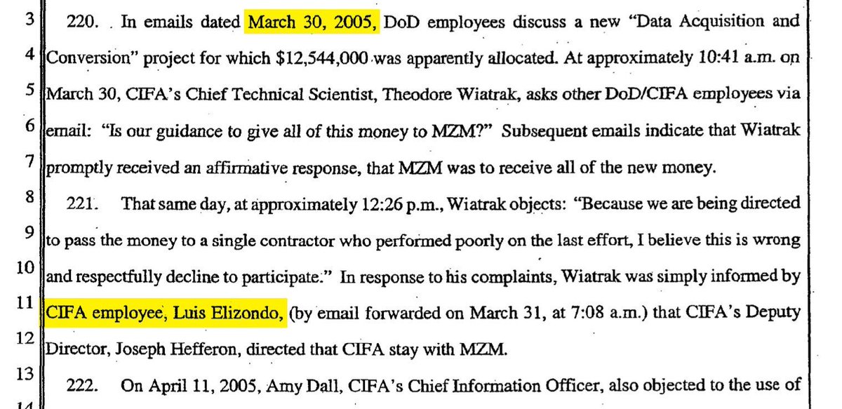 DesertDiaries's tweet photo. There has been some recent discussion about how Lue Elizondo may have worked for CIFA and that is how he ended up in the DIA - as the DIA absorbed CIFA. However, not many know what CIFA is or what they did...
It's imperative to understand that a definitive link between the "Luis Elizondo" shown in the clip from a larger document has not yet been made. However, if this is "our" Lue Elizondo - folks should know the following:
The Counterintelligence Field Activity (CIFA), established in 2003, emerged as a controversial entity within the U.S. Department of Defense due to its surveillance activities targeting peaceful protestors and anti-war groups. Such actions starkly contrast with fundamental American principles, particularly the rights to free speech and peaceful assembly enshrined in the First Amendment of the Constitution.
CIFA's mandate was to coordinate counterintelligence efforts across various military branches, aiming to protect military personnel and facilities from espionage and terrorist threats. However, it overstepped its bounds by collecting detailed information on American citizens engaged in lawful, peaceful protests. Reports surfaced that CIFA maintained databases—such as the now-infamous TALON (Threat and Local Observation Notice) system—that tracked anti-war demonstrations, including the dates, locations, participating organizations, and even personal details of individual activists.
This extensive surveillance of citizens exercising their constitutional rights is not only un-American but also reminiscent of authoritarian tactics that suppress dissent and control populations through fear. By monitoring peace groups and anti-war demonstrators, CIFA infringed upon civil liberties, undermining the very values it was supposed to protect.
The willingness of CIFA employees to partake in these activities raises serious ethical concerns. Public servants have a duty to uphold the Constitution and protect the rights of the citizens they serve. Engaging in unwarranted surveillance of peaceful protestors indicates a disregard for these responsibilities. It reflects a mindset where the ends justify the means, even if those means involve violating fundamental rights and eroding public trust.
Additionally, CIFA has direct connections to a corruption scandal involving MZM Inc.—a defense contractor deeply implicated in unethical practices. MZM played a significant role in developing CIFA, securing numerous contracts to provide staff, technology, and support.
Randy Cunningham was a member of the U.S. House of Representatives from California and sat on the Defense Appropriations Subcommittee, which oversees defense spending.
Mitchell Wade admitted to bribing Cunningham with over $1 million in cash, gifts, and other benefits. In return, Cunningham used his position to steer defense contracts to MZM, including those related to CIFA's operations.
In 2005, investigations revealed the extent of the bribery scheme. Mitchell Wade pleaded guilty in 2006 to multiple charges, including conspiracy and bribery.
Randy Cunningham resigned from Congress and was sentenced to over eight years in prison after pleading guilty to accepting bribes.
Due to the controversies surrounding its activities and associations, CIFA was disbanded in 2008. Its functions were absorbed by the Defense Intelligence Agency (DIA) in an effort to restructure and bring greater oversight to counterintelligence efforts.
The participation of individuals within CIFA in these unethical practices against the general public highlights a broader issue of accountability of people within many government agencies. When employees are willing to violate ethical standards and constitutional rights, it not only harms those directly affected but also erodes the foundational principles of our Constitutional Republic. Such actions contribute to a culture of mistrust and fear, discouraging citizens from engaging in free expression and peaceful assembly.
CIFA's surveillance of peaceful protestors represents a betrayal of American values and constitutional rights. It is imperative that government agencies and their employees adhere to ethical standards that respect and protect the freedoms of all citizens. Unchecked surveillance and the willingness of individuals to participate in such activities pose a significant threat to democracy. Upholding the Constitution must remain the paramount duty of all who serve the public, ensuring that national security efforts do not come at the expense of the very liberties that define the nation.