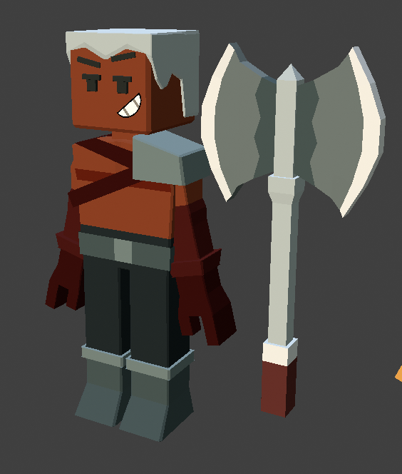 Vesperibus's tweet photo. Made Axe... the Axe Fighter.🪓
Wielding a big Axe, he'll Axe your opponents down with his mighty swings!
#Bricca #autotactics #blender #gamedev #indiedev https://t.co/TM8QcvH5u6