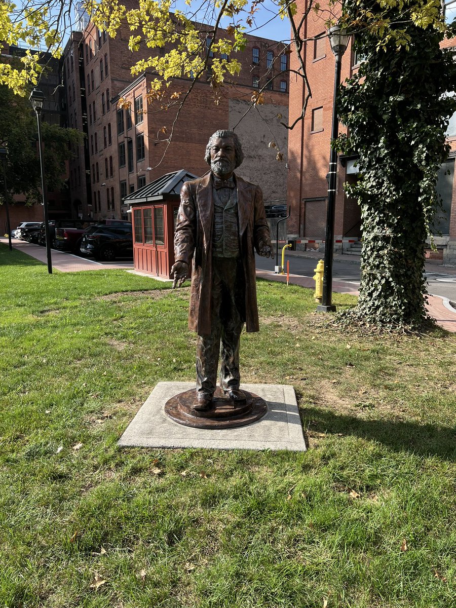 An announcement being made this morning at Aqueduct Park in #ROC about the placement of the Frederick Douglass statues. <a href="/WXXINews/">WXXI News</a>