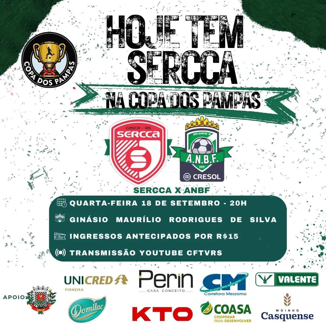 serccacasca's tweet photo. Twitter voltou só pra te avisar que hoje tem Sercca em casa!

Todos no ginásio as 20h para o jogo de ida pelas oitavaa de finais da Copa dos Pampas. https://t.co/EfXkCPwsSC