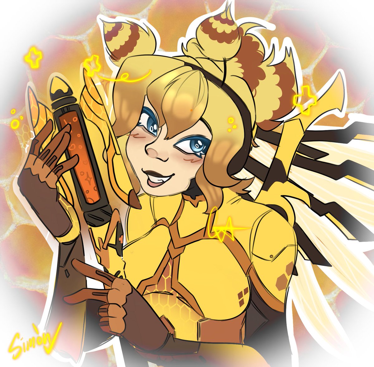 Dusekkarlover's tweet photo. โDer Kampf ist noch nicht vorbei!โ
in celebration that i finally got bee mercy here yall go
#overwatch #ovrwatch2 #fanart #OverwatchFanart #overwatch2fanart #beemercy #honeybeemercy #bee #mercyfanart https://t.co/lMFQKX6M4w
