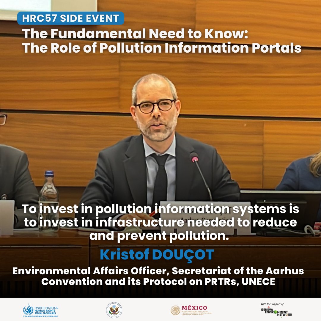 GENeva Environment Network (@genetwork) on Twitter photo <a href="/SRtoxics/">Marcos A Orellana</a> <a href="/UN_SPExperts/">UN Special Procedures</a> <a href="/usmissiongeneva/">U.S. Mission Geneva</a> <a href="/MisionMexOI/">Misión de México en Ginebra</a> <a href="/UNECEAarhus/">UNECEAarhus</a> <a href="/OECD_ENV/">OECD Environment</a> <a href="/JPetrlik/">Jindřich Petrlík</a> <a href="/arnikaorg/">Arnika</a> <a href="/Earthjustice/">Earthjustice</a> <a href="/YvesLador/">YvesLador</a> Highlighting key experiences from implementing the <a href="/UNECEAarhus/">UNECEAarhus</a> PRTR protocols, Kristof Douçot underlines that by sharing info on pollutants, PRTRs raise public awareness about major sources of threats to #health & #environment, and enable the public to actively participate. <a href="/SRtoxics/">Marcos A Orellana</a> <a href="/UN_SPExperts/">UN Special Procedures</a> <a href="/usmissiongeneva/">U.S. Mission Geneva</a> <a href="/MisionMexOI/">Misión de México en Ginebra</a> <a href="/UNECEAarhus/">UNECEAarhus</a> <a href="/OECD_ENV/">OECD Environment</a> <a href="/JPetrlik/">Jindřich Petrlík</a> <a href="/arnikaorg/">Arnika</a> <a href="/Earthjustice/">Earthjustice</a> <a href="/YvesLador/">YvesLador</a> Highlighting key experiences from implementing the <a href="/UNECEAarhus/">UNECEAarhus</a> PRTR protocols, Kristof Douçot underlines that by sharing info on pollutants, PRTRs raise public awareness about major sources of threats to #health & #environment, and enable the public to actively participate.