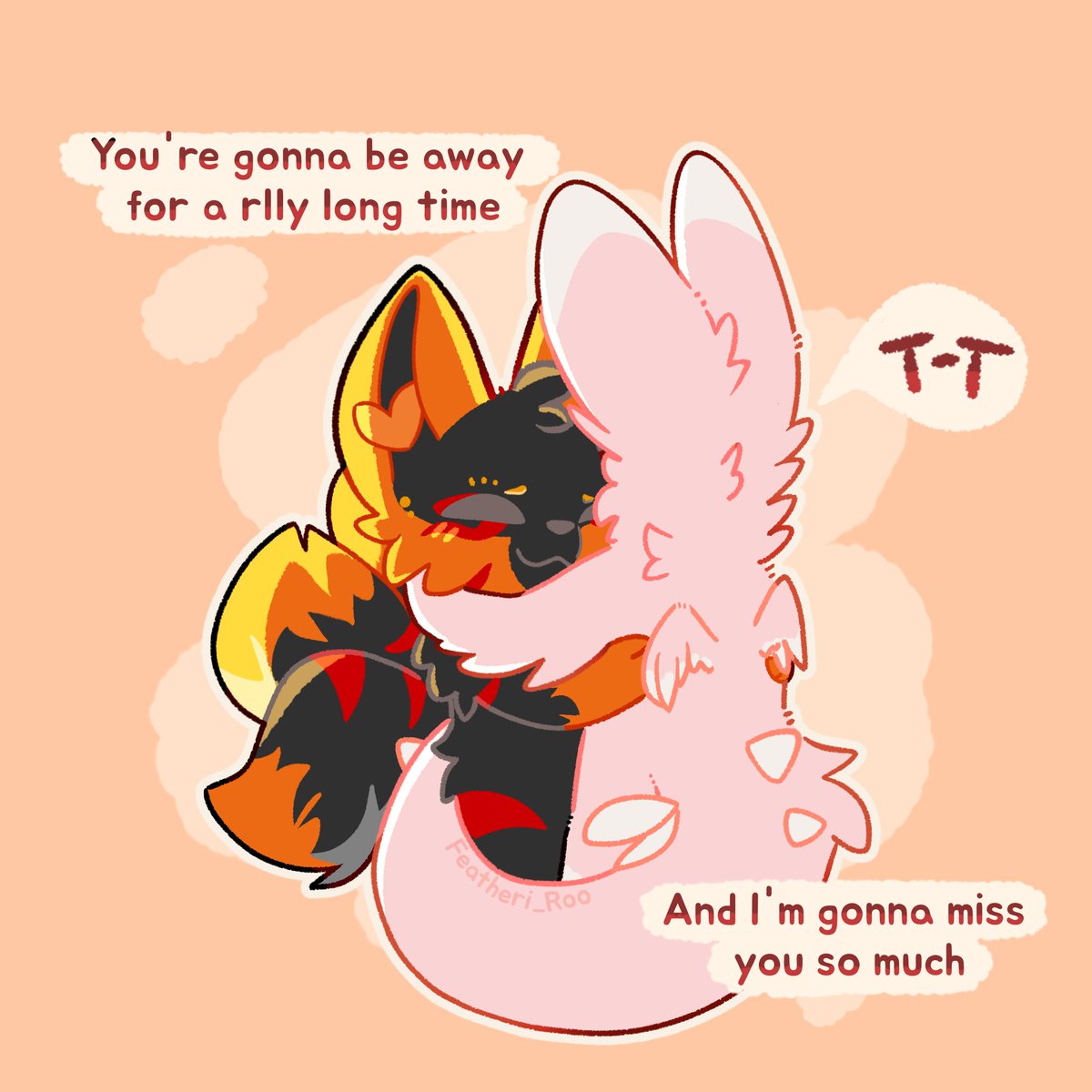 Featheri_Roo's tweet image. A special gift for my dear friend and mentor @KitsuneShrine 💕

(1/2)
#furryart #furry #Illustrator #fursuitmaker #comic