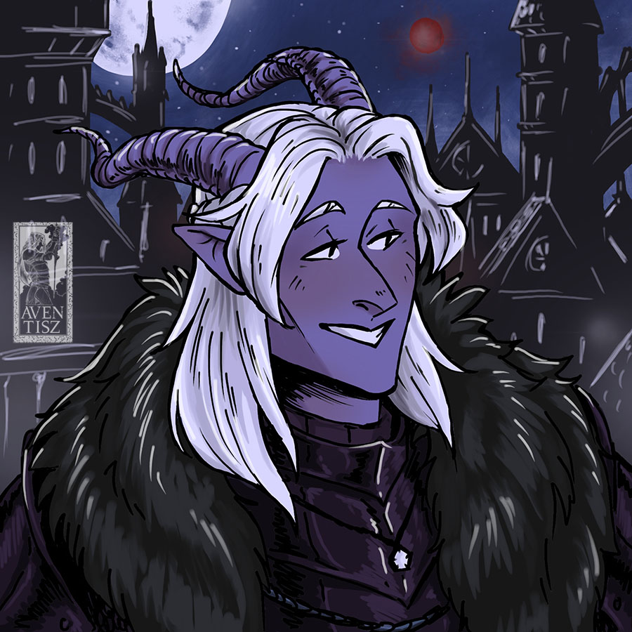 Aventisz's tweet photo. I got a shiny new tablet, and so I'm trying to figure out which art program works best for me. This one was Penup, featuring my boi, Gwendor. https://t.co/Il9l3IEM9K