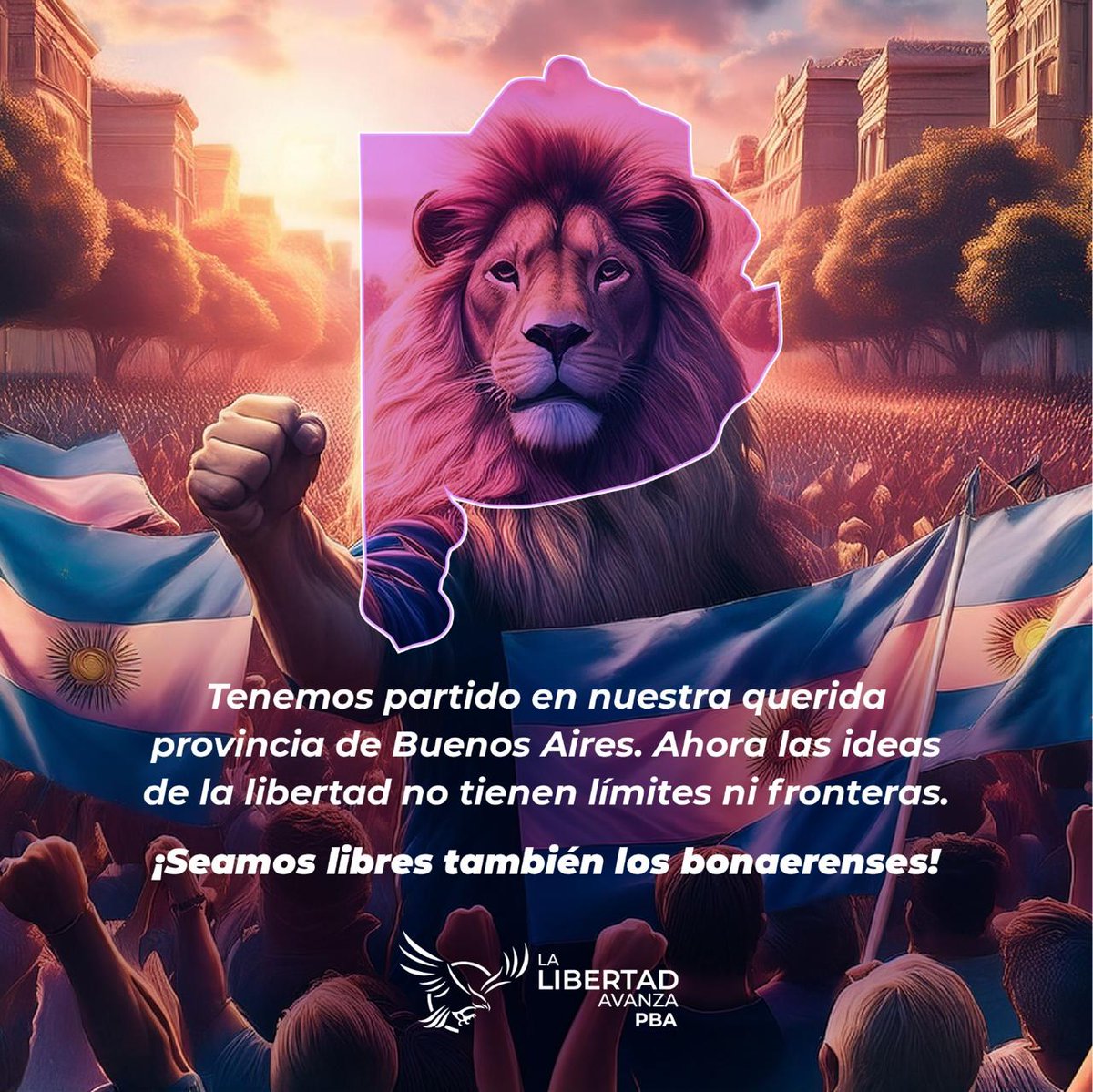 SPareja_'s tweet image. HOY NO ES UN DÍA MÁS PARA LOS BONAERENSES: La Libertad Avanza se convirtió en un partido político en nuestra Provincia 🦁🇦🇷
Estamos muy contentos de anunciar que hoy la Justicia Electoral determinó que @LLAenPBA es oficialmente un partido en el distrito más grande del país. Con…