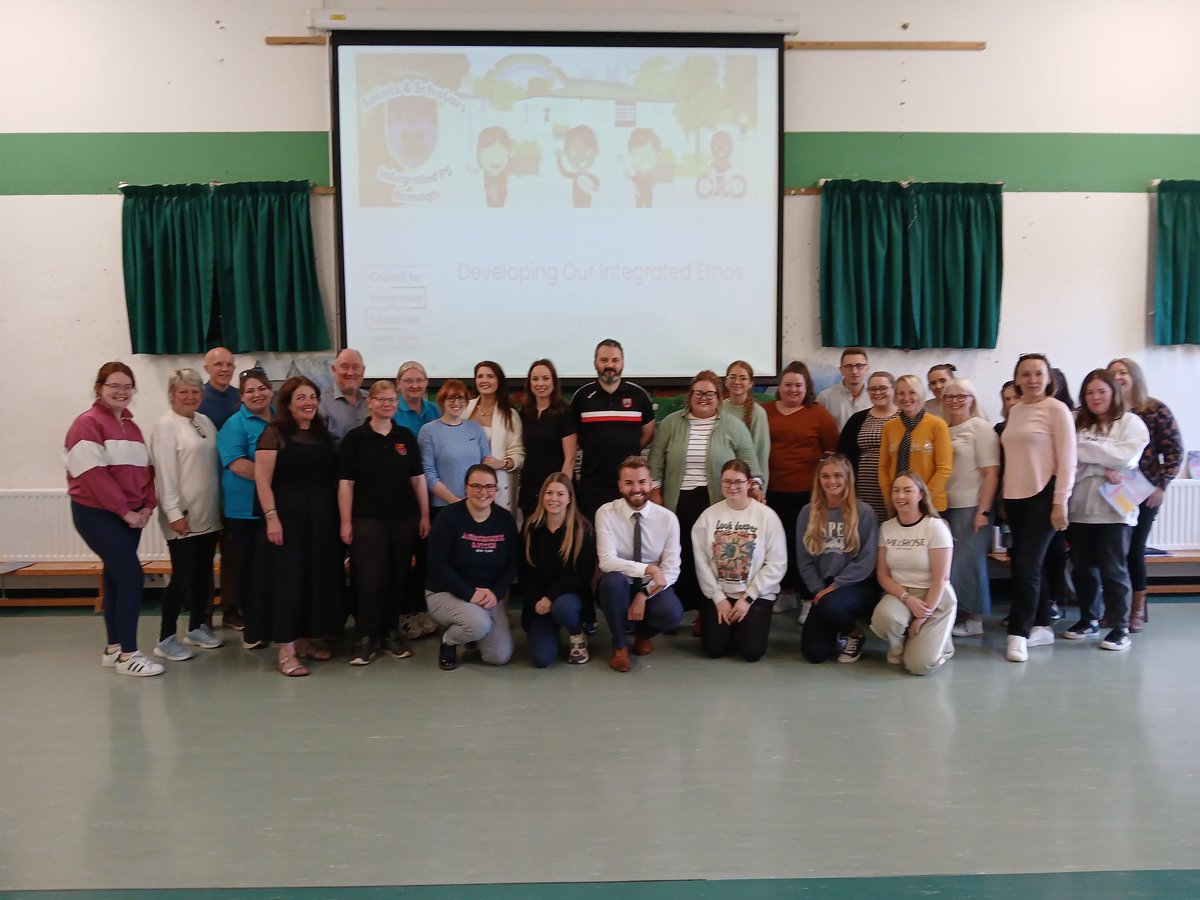 Cliodhna and Cathy got to spend a wonderful Monday afternoon with the Saints and Scholars IPS staff team who are doing great work on their integrated ethos &amp; practice. 

#IntegratedEthos #LearningTogether #SharedSociety