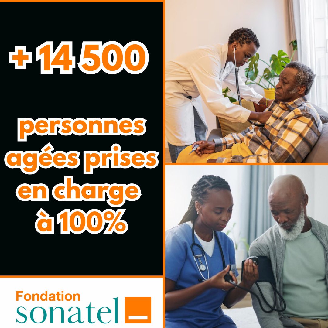 FSonatel's tweet photo. Depuis 2004, la Fondation Sonatel s'engage en faveur de la santé des personnes âgées à travers des consultations médicales gratuites dans plusieurs régions du Sénégal. Plus de 14 500 ont ainsi bénéficié de soins spécialisés et de médicaments.
#AmalNjariñAskanWi #SantéPourTous https://t.co/6cRhNsTwwp