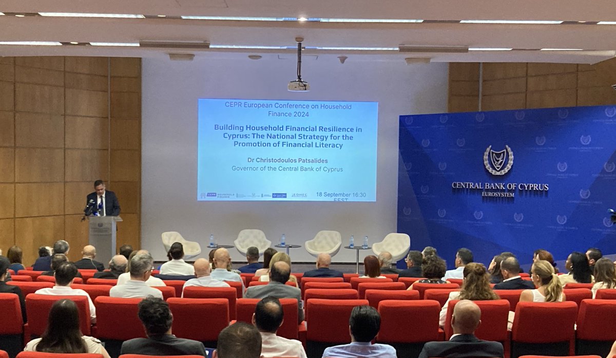 CEPR (@cepr_org) on Twitter photo The CEPR European Conference on Household Finance begins in Nicosia w/ a welcome address by <a href="/Haliassos/">Michael Haliassos</a> and an introductory address on Building Household Financial Resilience in Cyprus by <a href="/PatsalidesChris/">Chris Patsalides</a>, Governor of the Central Bank of Cyprus.
Watch live: youtube.com/live/jmunwaF9f… The CEPR European Conference on Household Finance begins in Nicosia w/ a welcome address by <a href="/Haliassos/">Michael Haliassos</a> and an introductory address on Building Household Financial Resilience in Cyprus by <a href="/PatsalidesChris/">Chris Patsalides</a>, Governor of the Central Bank of Cyprus.
Watch live: youtube.com/live/jmunwaF9f…