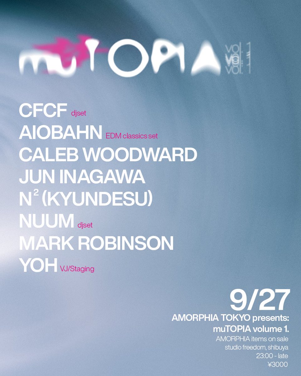 Tokyo 27/9 ♫
踊りましょう