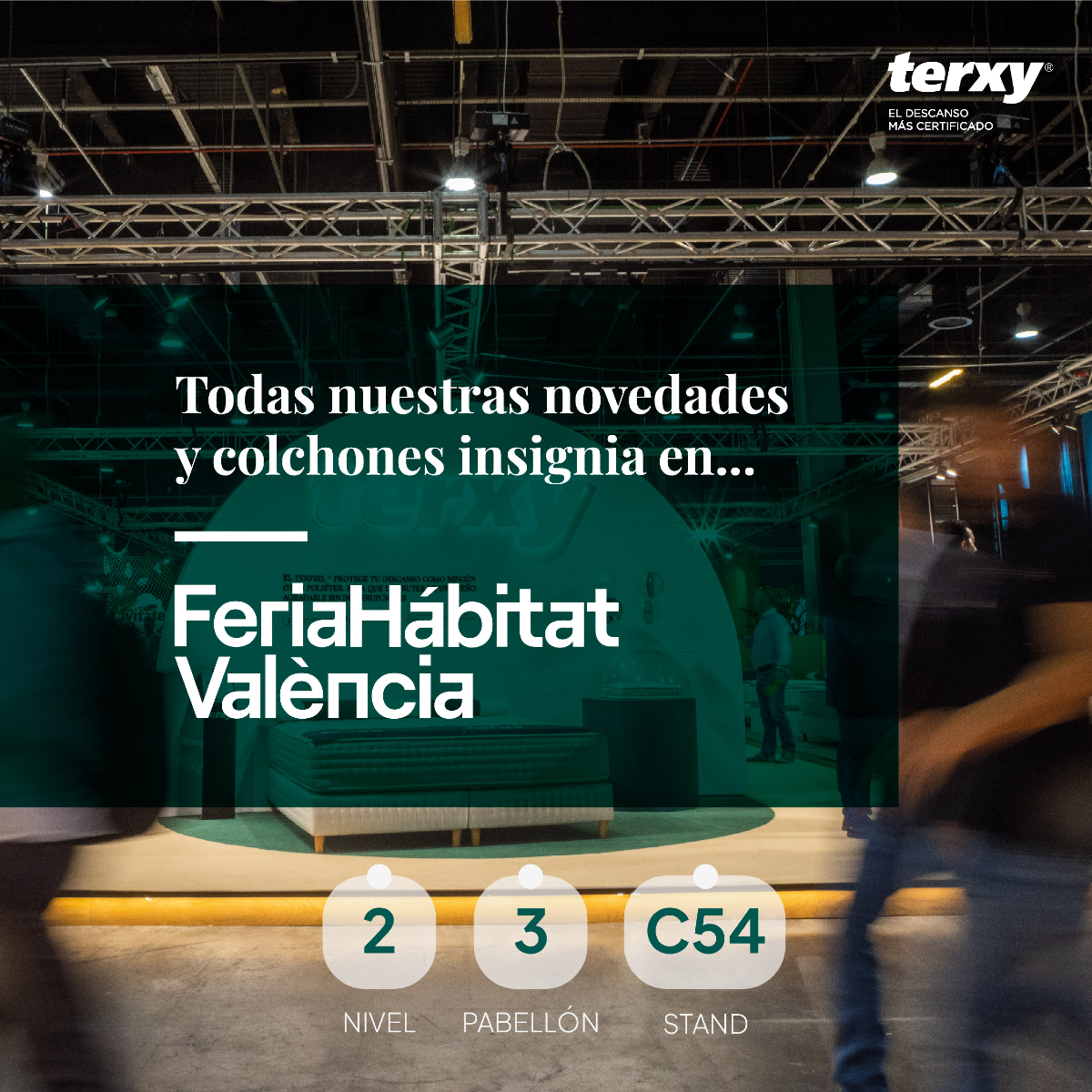 Tenemos muchas ganas de veros a todos a partir del día 30 en Valencia. Serán unas jornadas muy interesantes donde os enseñaremos, y podréis probar, todas las novedades y colchones insignia de Terxy® 😴💤 ¡Cada vez falta menos! 👋🏻